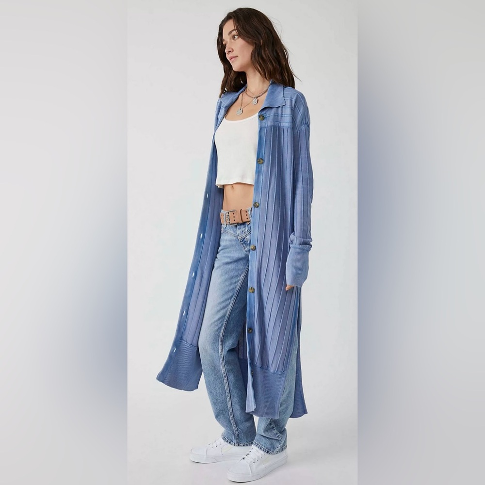 Free People Hudson Maxi Cardigan small